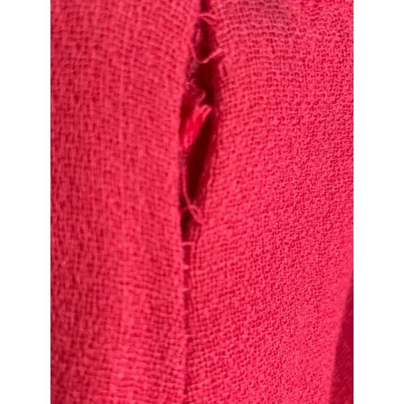 Oscar de la Renta Pink Pencil Wool Skirt with Flaw 10 - Picture 2 of 10